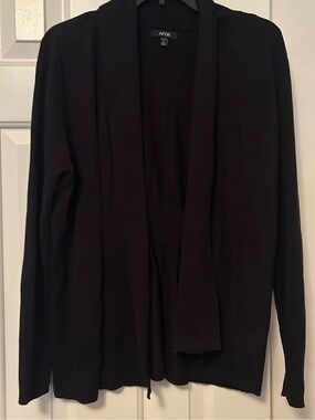 Apt 9 Black Open Cardigan Sweater Women's Size Large Petite